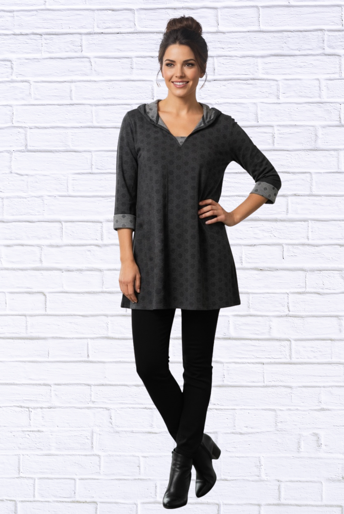 🖤 Kozan Textured Tunic Top