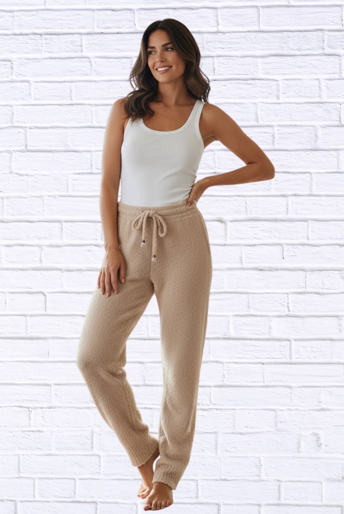 POL Cozy Textured Jogger Pants