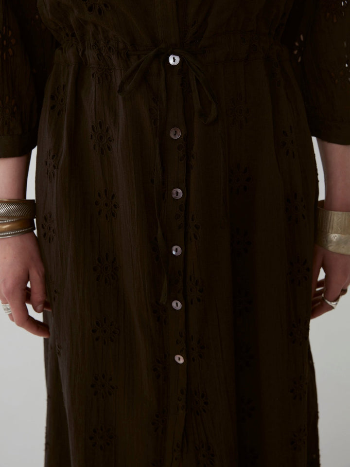 Carol Sexy Embroidered Kaftan Dress