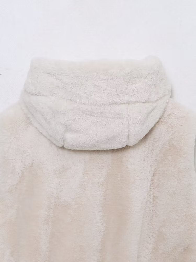 Artificial Fur Sleeveless Coat