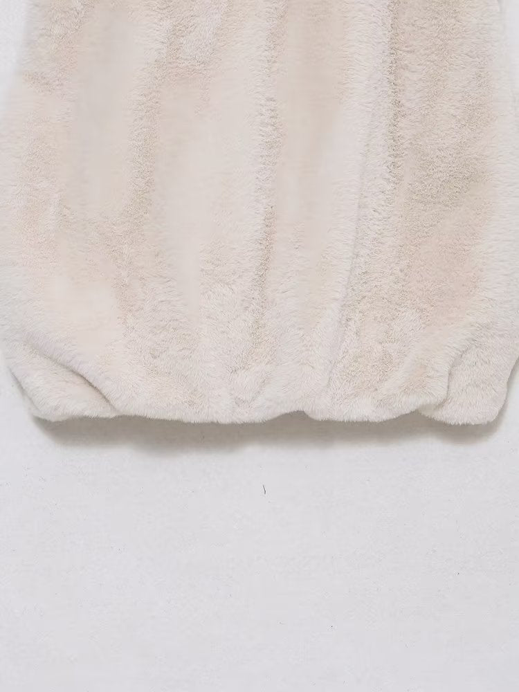 Artificial Fur Sleeveless Coat