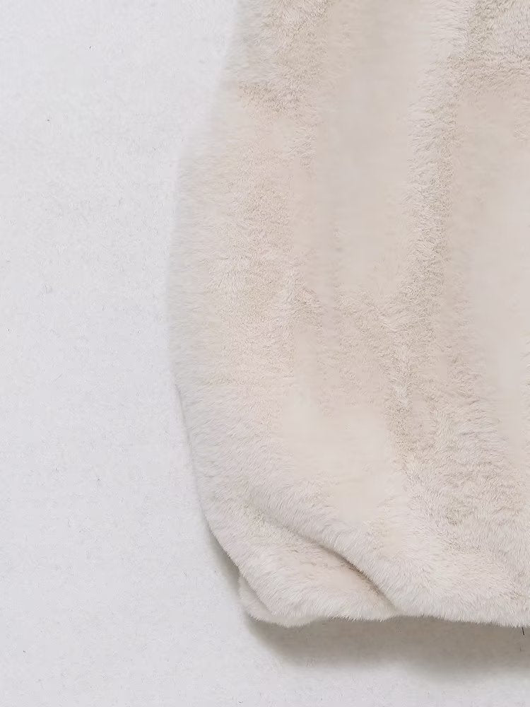 Artificial Fur Sleeveless Coat