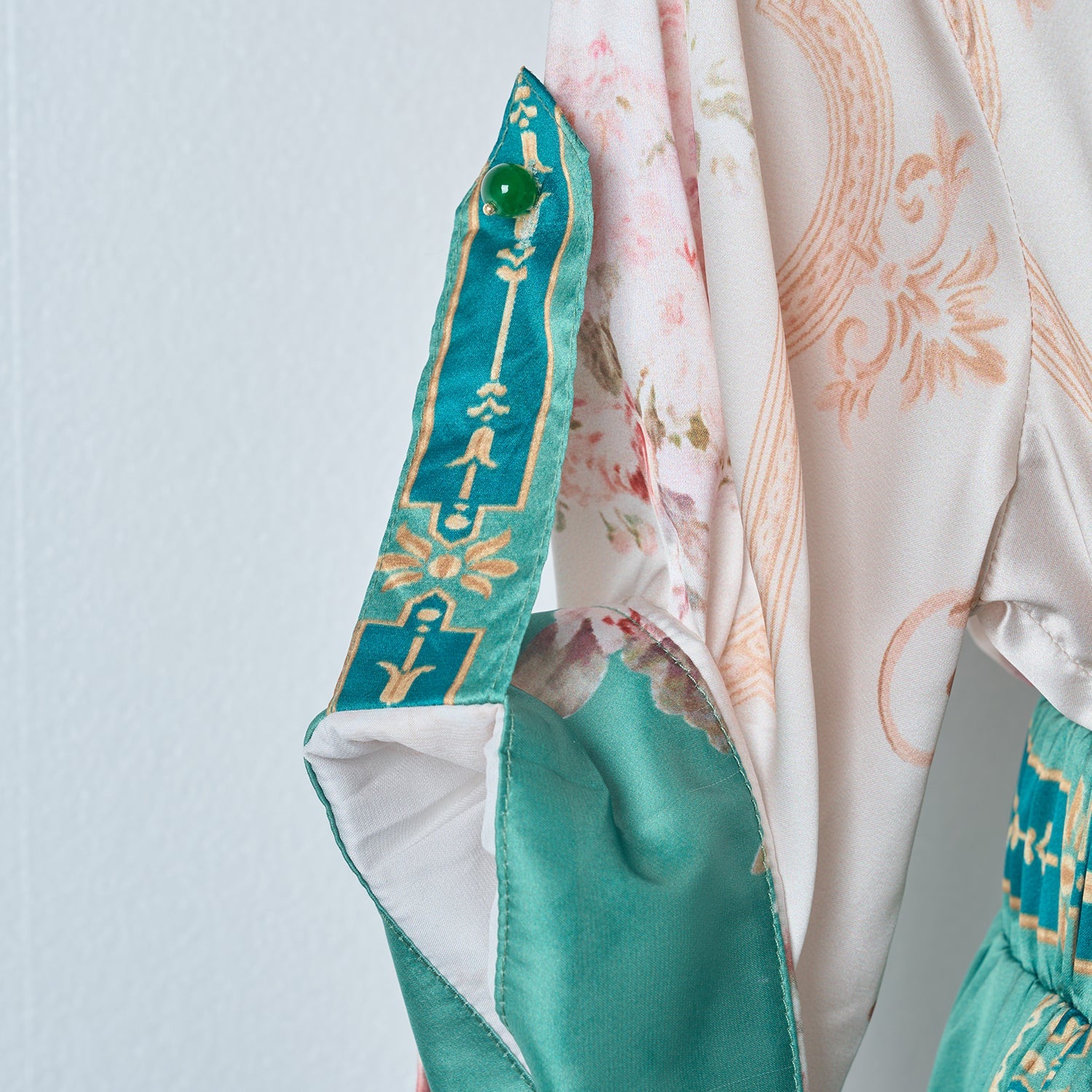 Green Vintage Print Two Piece Set