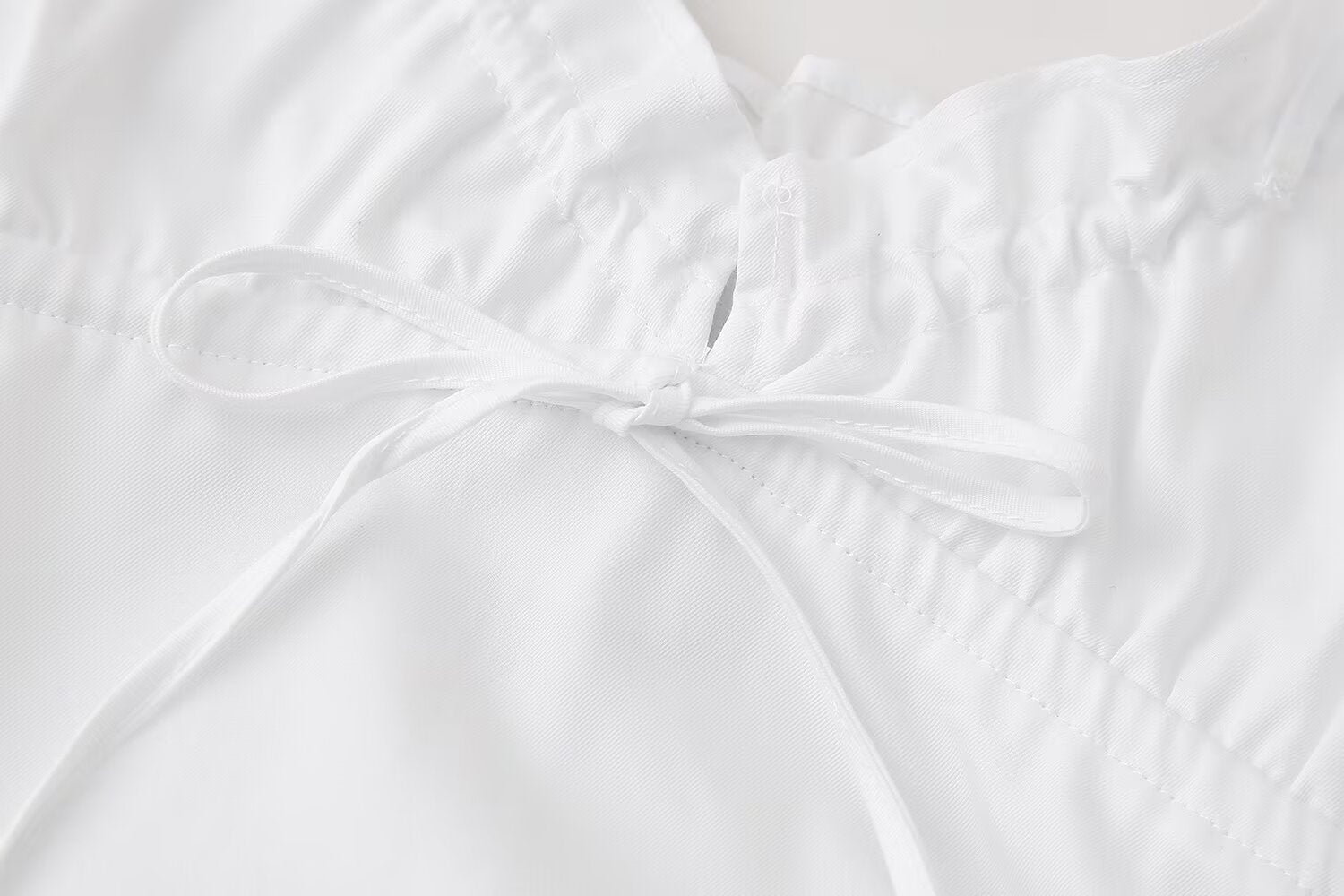 Pleated Fabric Trench Dress