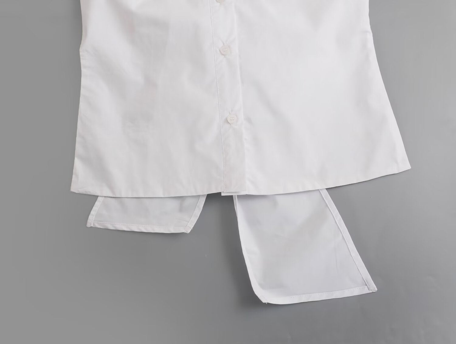 Hanging Collar Fabric Trench Coat Top