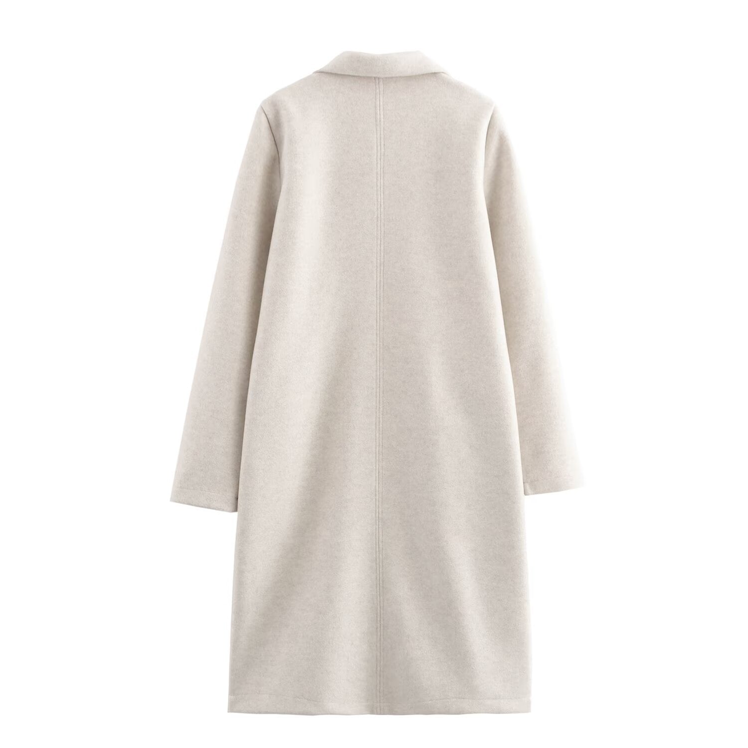 Button Decoration Soft Overcoat Jacket