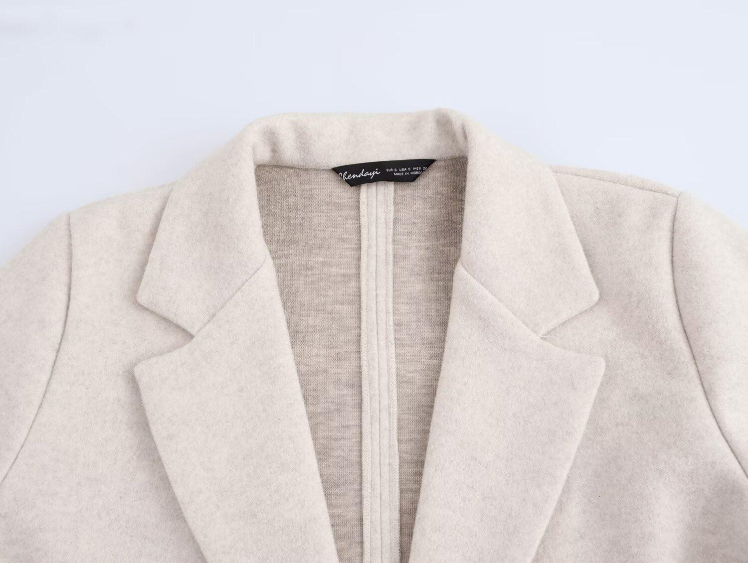 Button Decoration Soft Overcoat Jacket