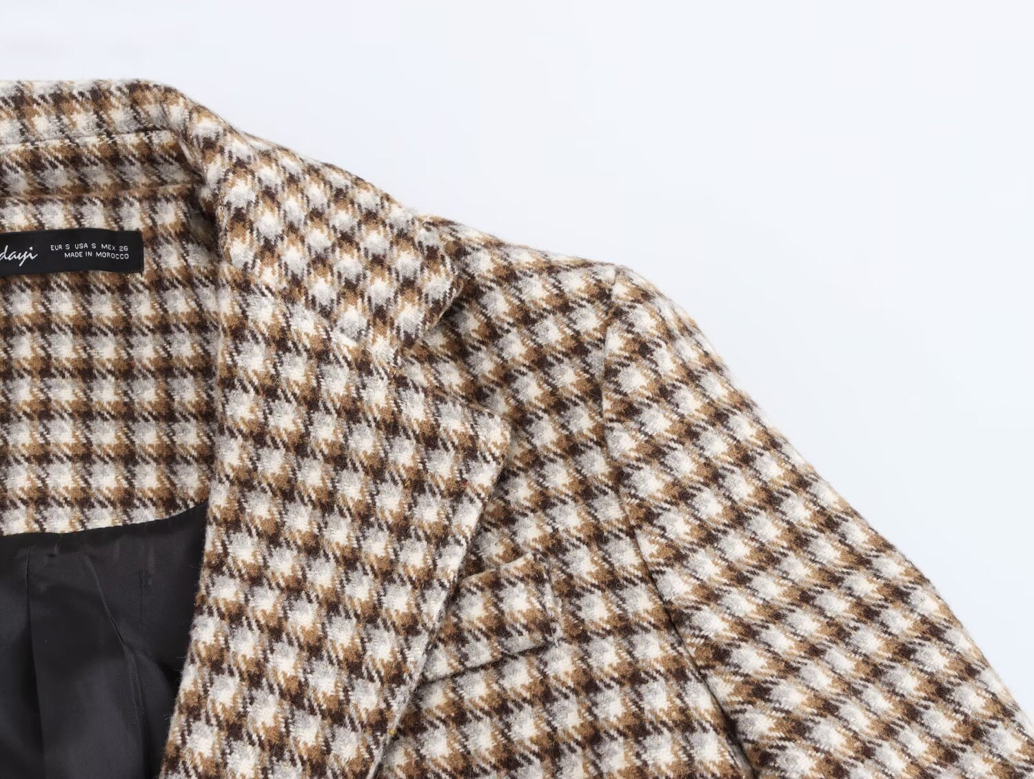 Plaid Long Overcoat Outerwear