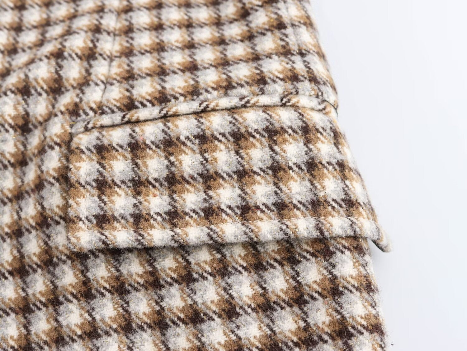Plaid Long Overcoat Outerwear