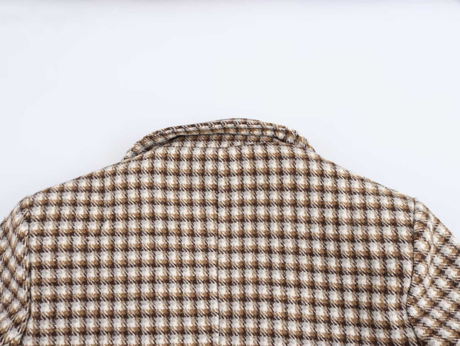 Plaid Long Overcoat Outerwear