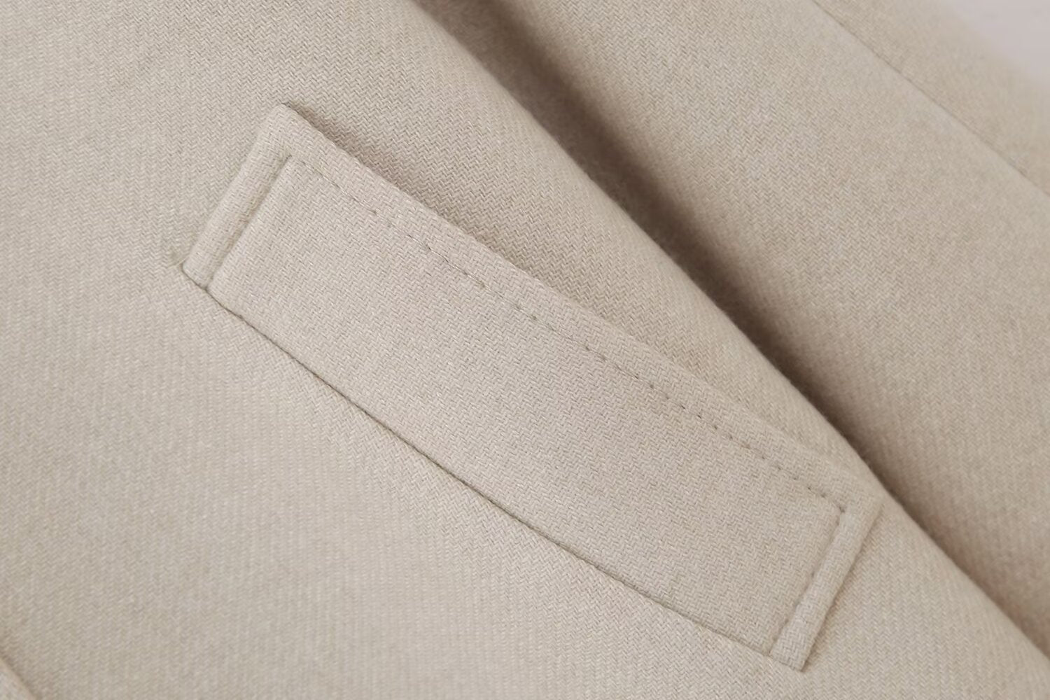 Blended Fur Collar Jacket