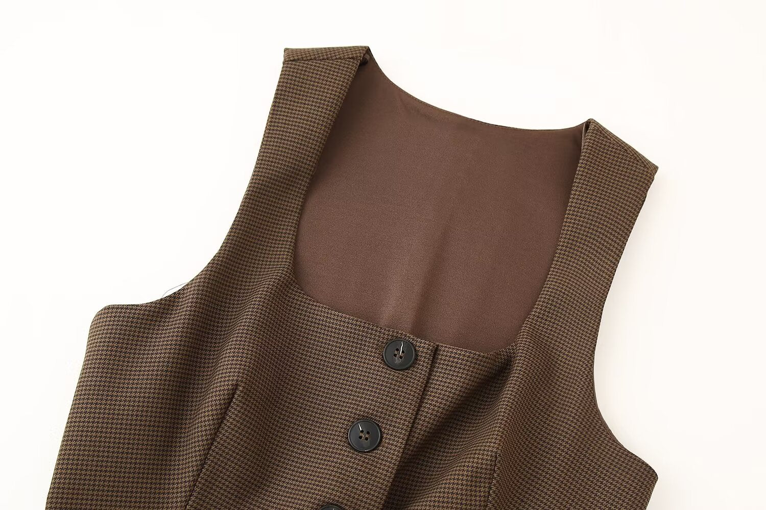 Plaid Sleeveless Vest Top