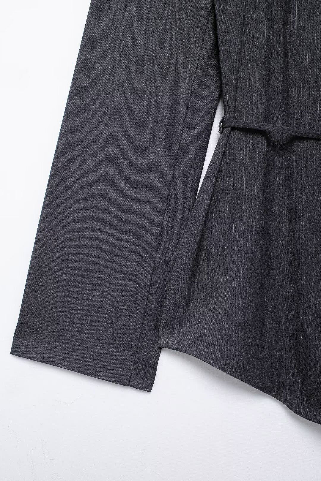 Belted Stripe Blazer