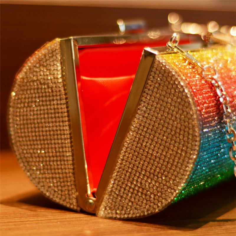 Sac à main à bandoulière en chaîne, style patchwork, tendance.