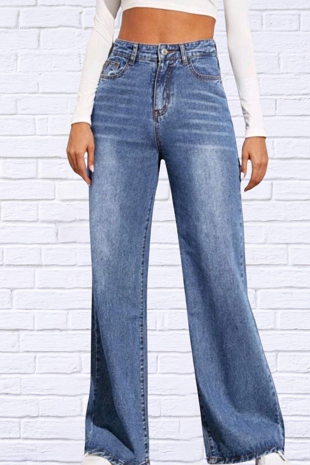 High Waist Wide Leg Jeans