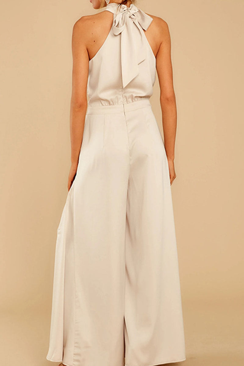 Combinaisons amples, style patchwork, décolleté halter, décontractées et tendance.