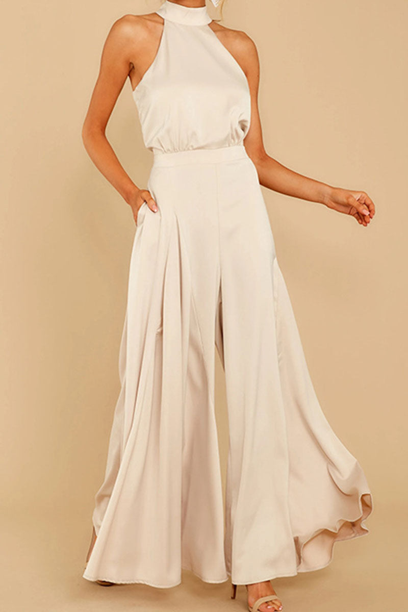 Combinaisons amples, style patchwork, décolleté halter, décontractées et tendance.