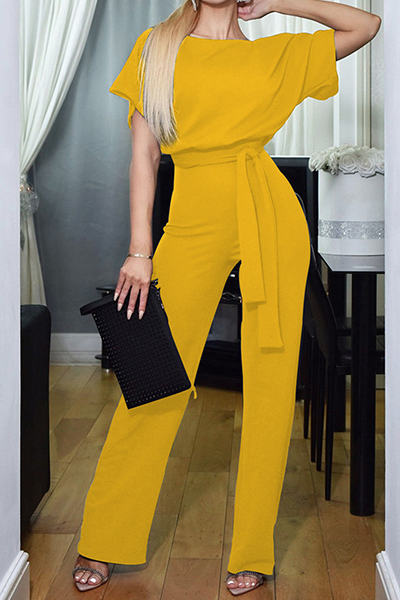 Combinaison ample à col rond, design patchwork et bretelles, style décontracté et élégant (7 couleurs)