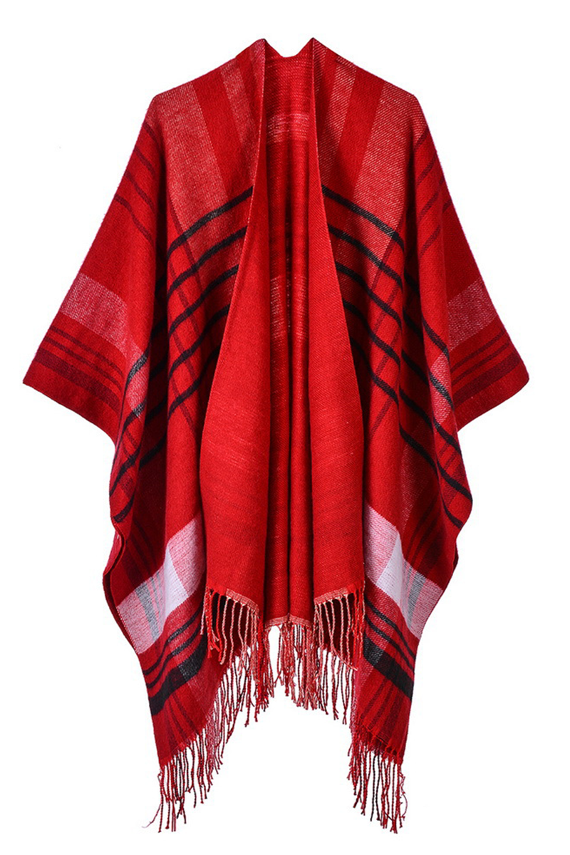 Vêtements d'extérieur décontractés, style patchwork, avec franges.