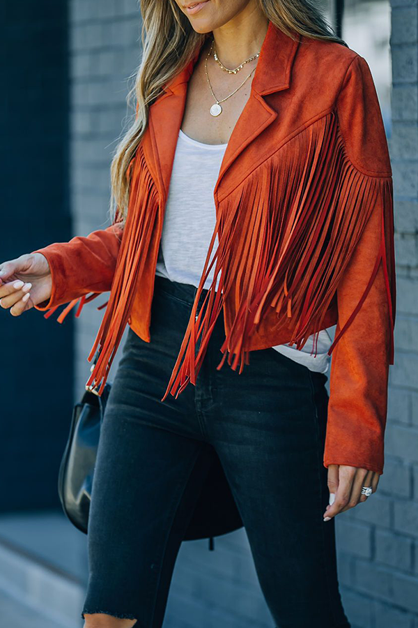 Vêtements d'extérieur à col rabattu, patchwork et pompons, style streetwear.