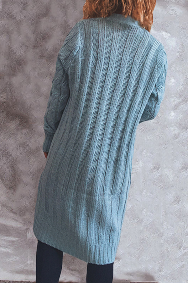 Vêtements d'extérieur décontractés, col en V, poches et boucle (8 couleurs)