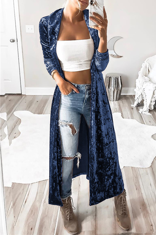 Vêtements d'extérieur de base, style patchwork uni, décontractés et tendance (3 couleurs)