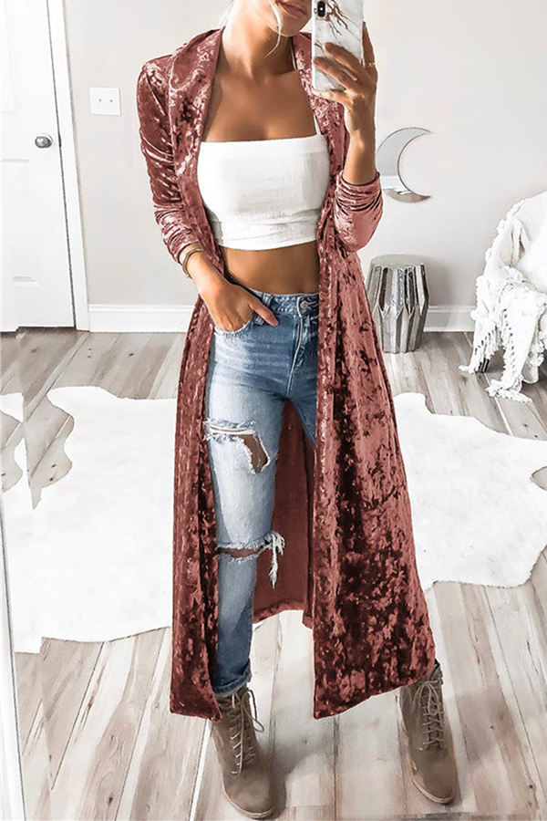 Vêtements d'extérieur de base, style patchwork uni, décontractés et tendance (3 couleurs)