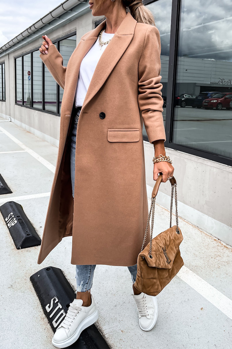 Vêtements d'extérieur à col rabattu, à motifs contrastés et unis, tendance.