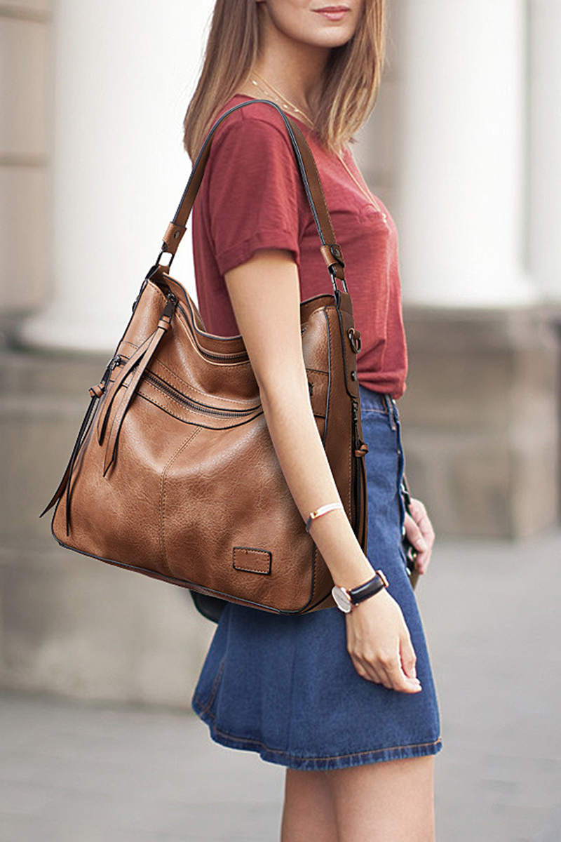 Sacs décontractés à motifs patchwork unis