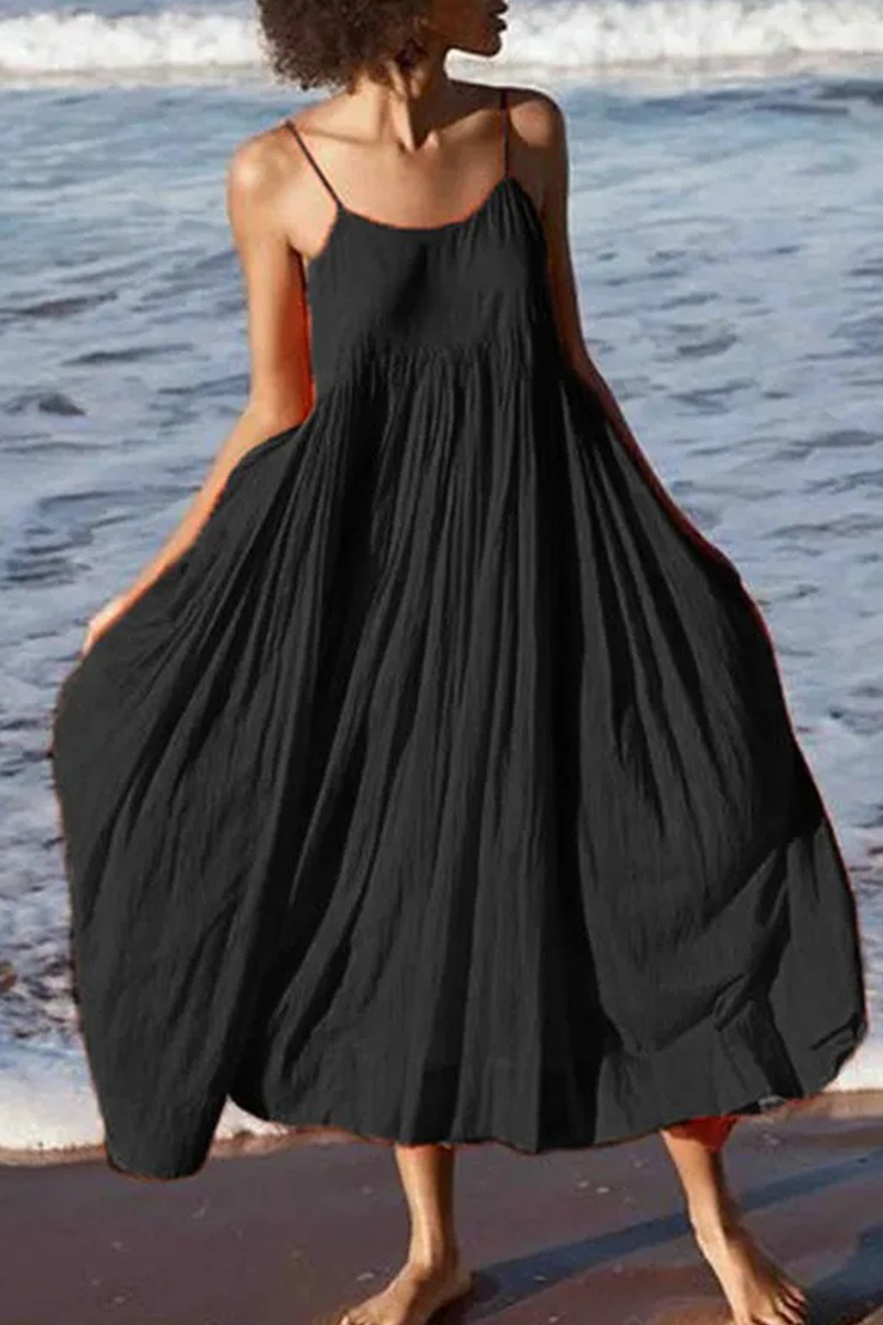 Robes-jupes style cake, casual, patchwork, avec fines bretelles (5 couleurs)