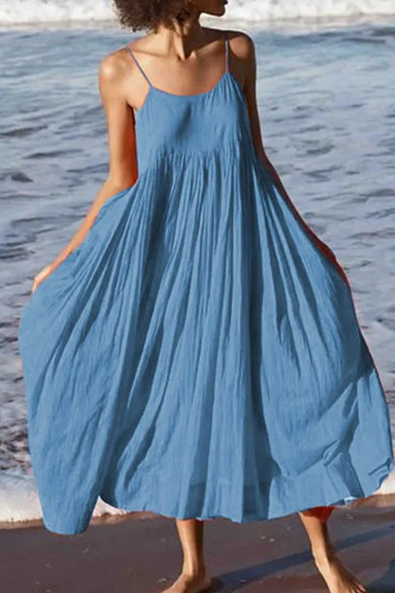 Robes-jupes style cake, casual, patchwork, avec fines bretelles (5 couleurs)