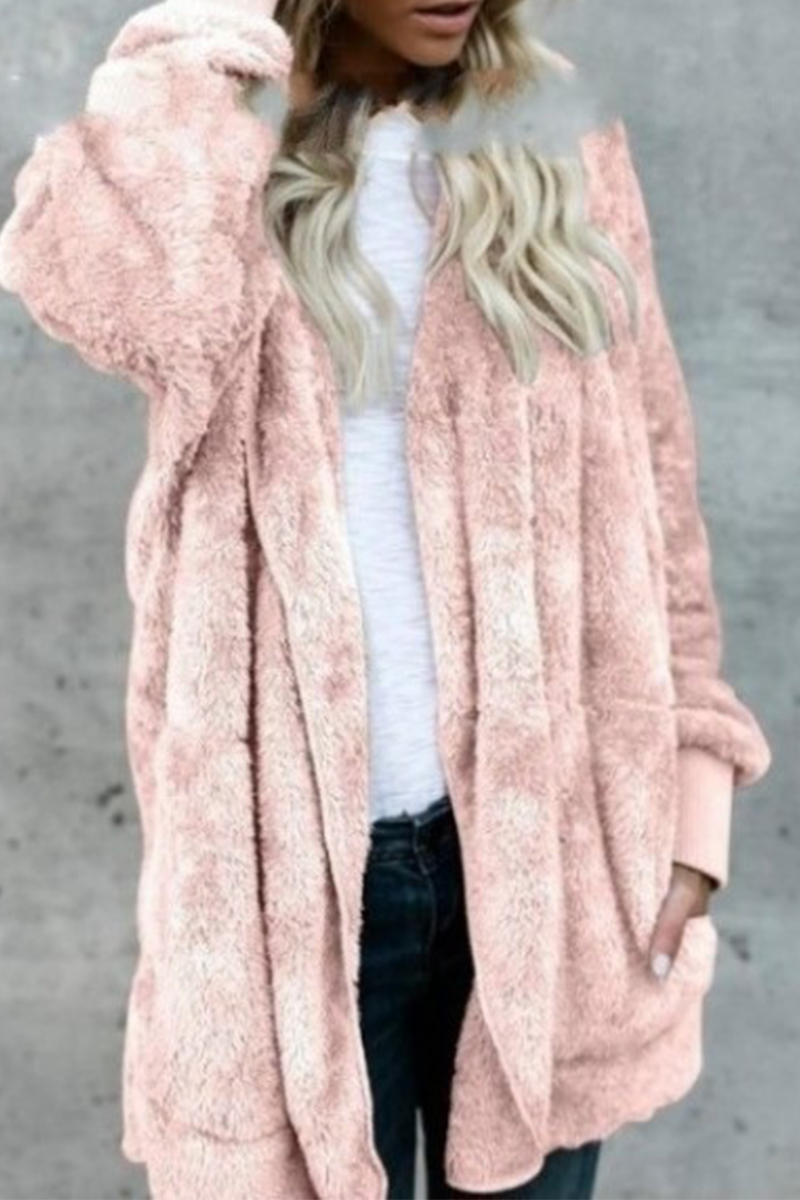 Vêtements d'extérieur à capuche, style patchwork uni, décontractés (12 couleurs)