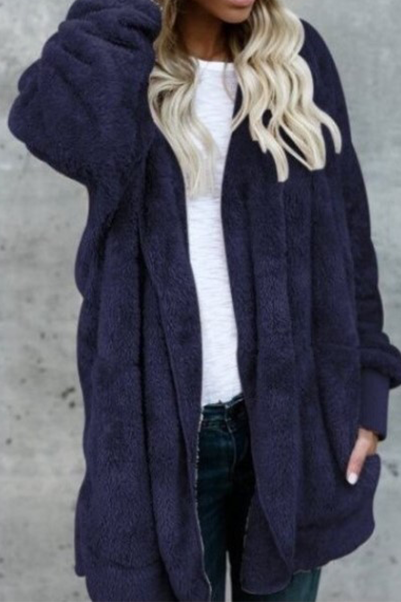 Vêtements d'extérieur à capuche, style patchwork uni, décontractés (12 couleurs)