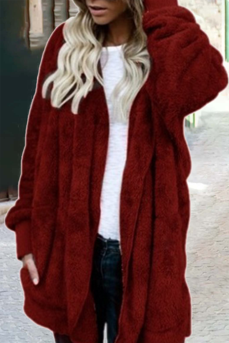 Vêtements d'extérieur à capuche, style patchwork uni, décontractés (12 couleurs)