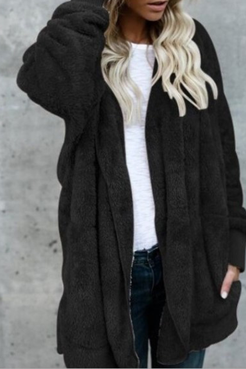 Vêtements d'extérieur à capuche, style patchwork uni, décontractés (12 couleurs)