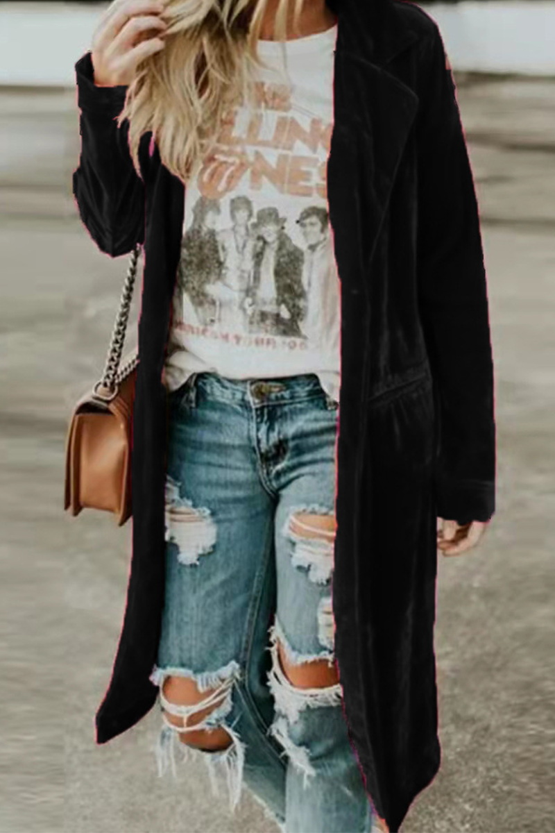 Vêtements d'extérieur décontractés et tendance, patchwork, boutons, col montant (5 couleurs)