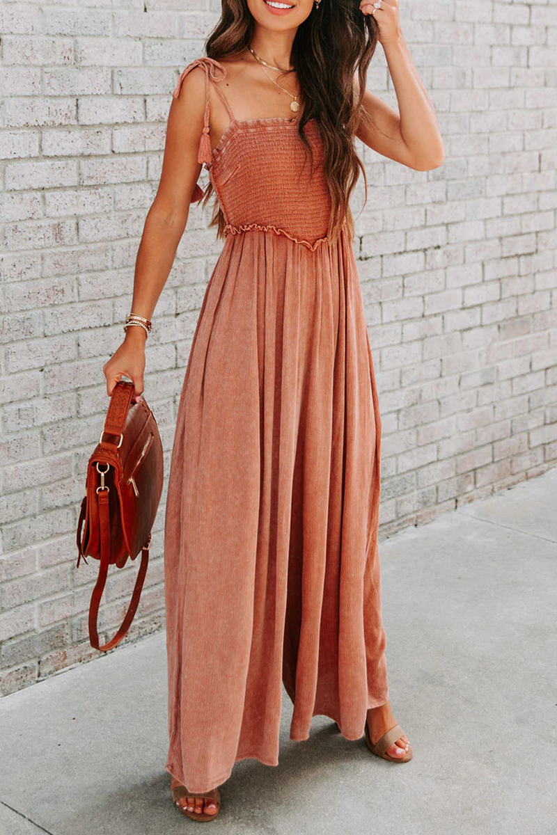 Combinaisons-salopettes droites à col carré et patchwork uni, tendance.