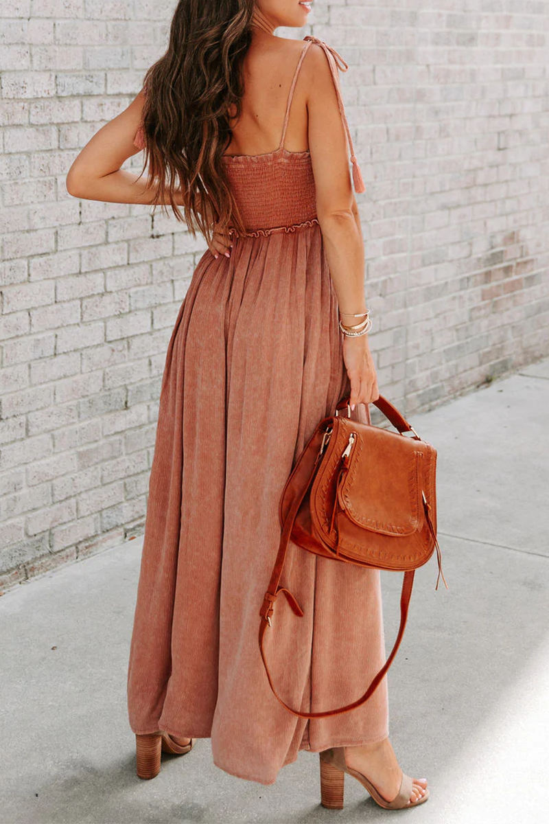 Combinaisons-salopettes droites à col carré et patchwork uni, tendance.