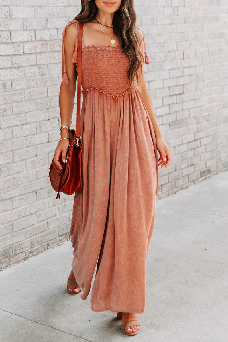 Combinaisons-salopettes droites à col carré et patchwork uni, tendance.