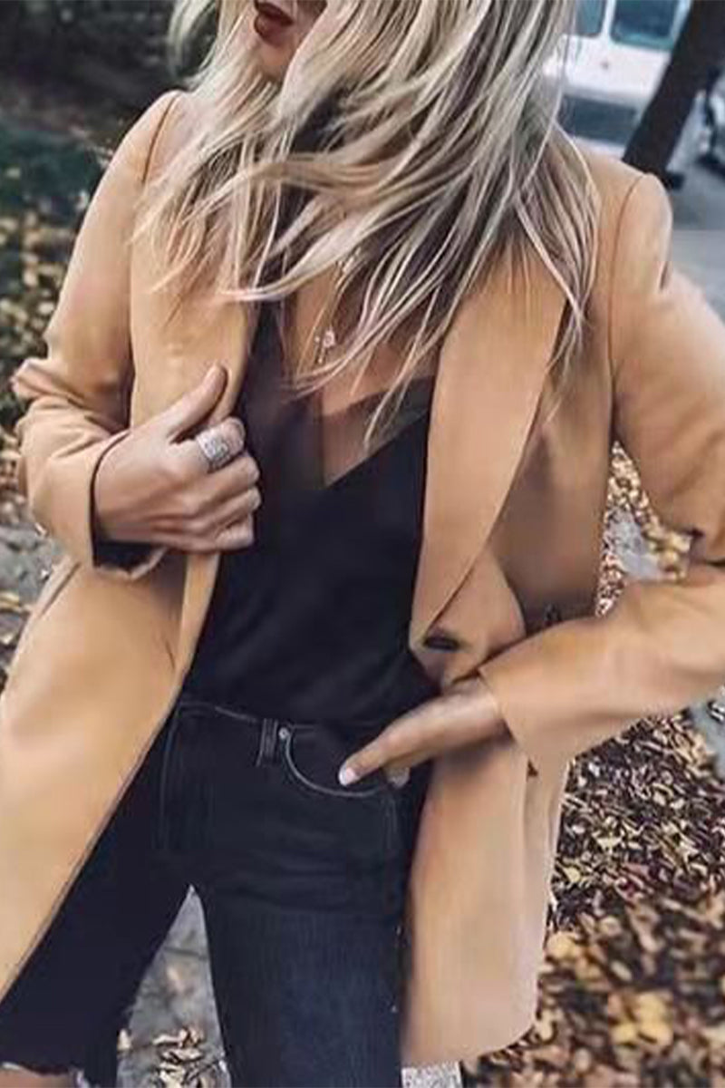 Vêtements d'extérieur de travail à la mode, à manches retroussables, avec col montant et poches.