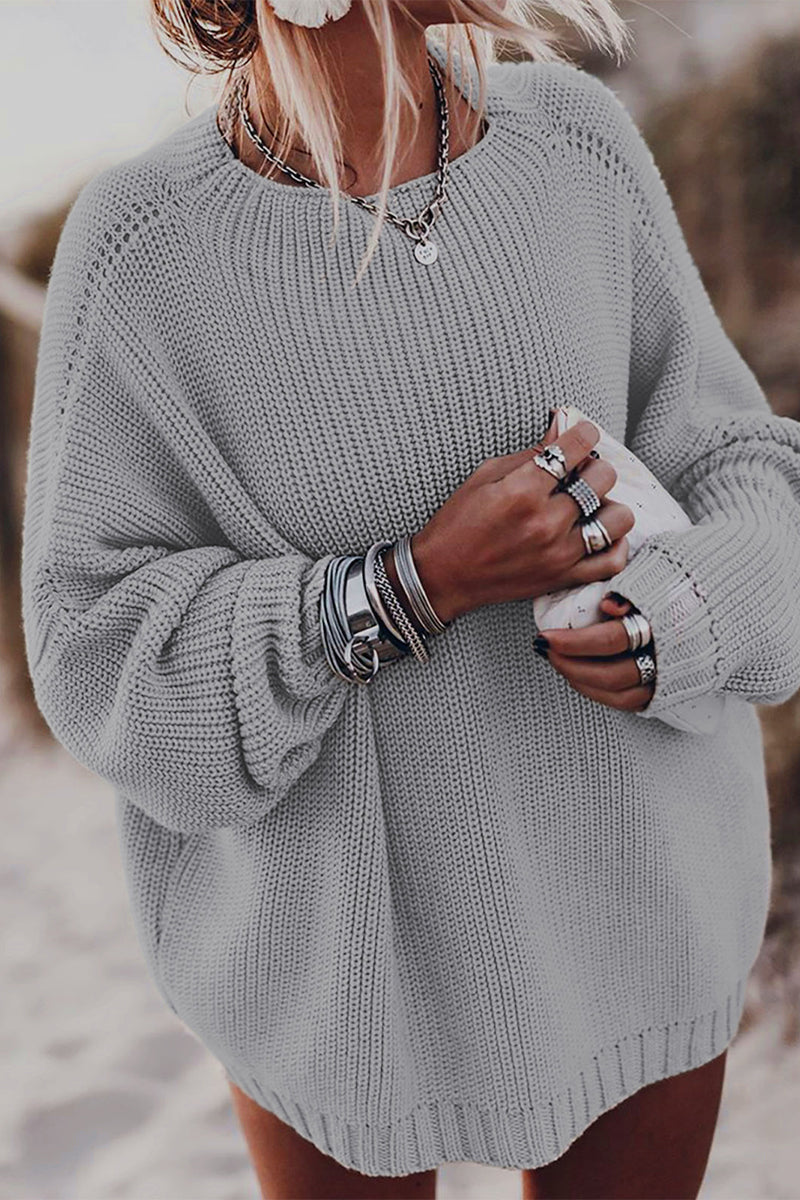 Casual Street Solid Solid Color O Neck Tops