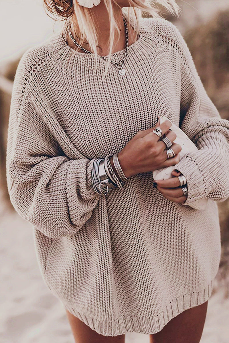 Casual Street Solid Solid Color O Neck Tops