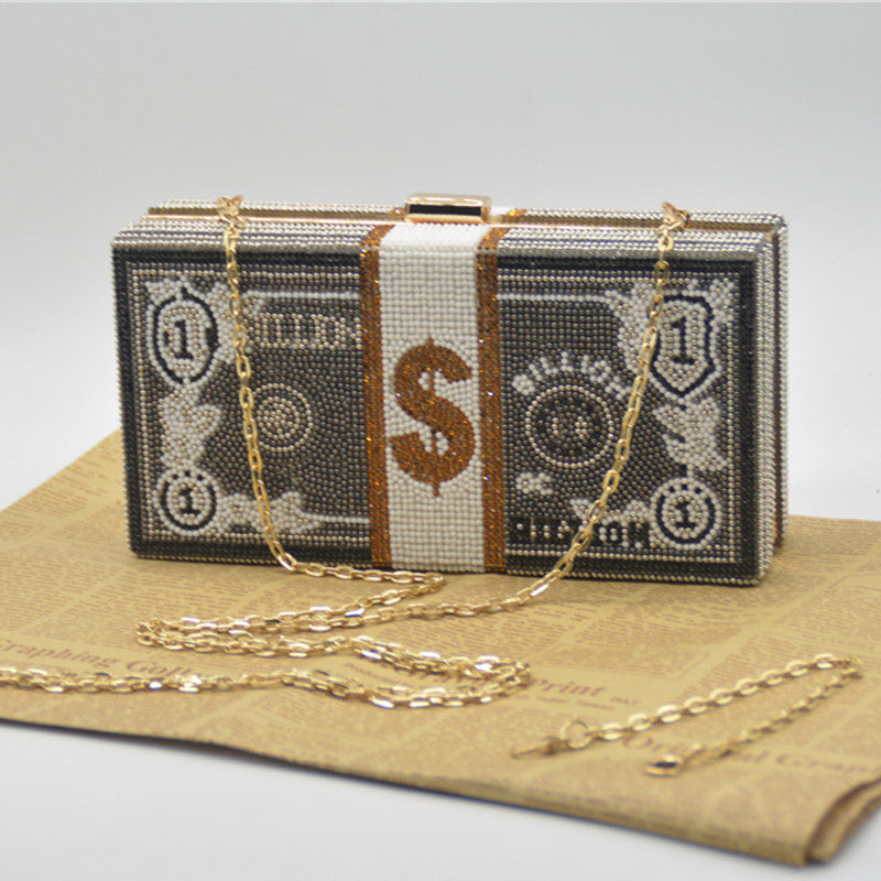 Sacs à main dépareillés, à strass et à chaînes, pour tous les jours et les soirées.