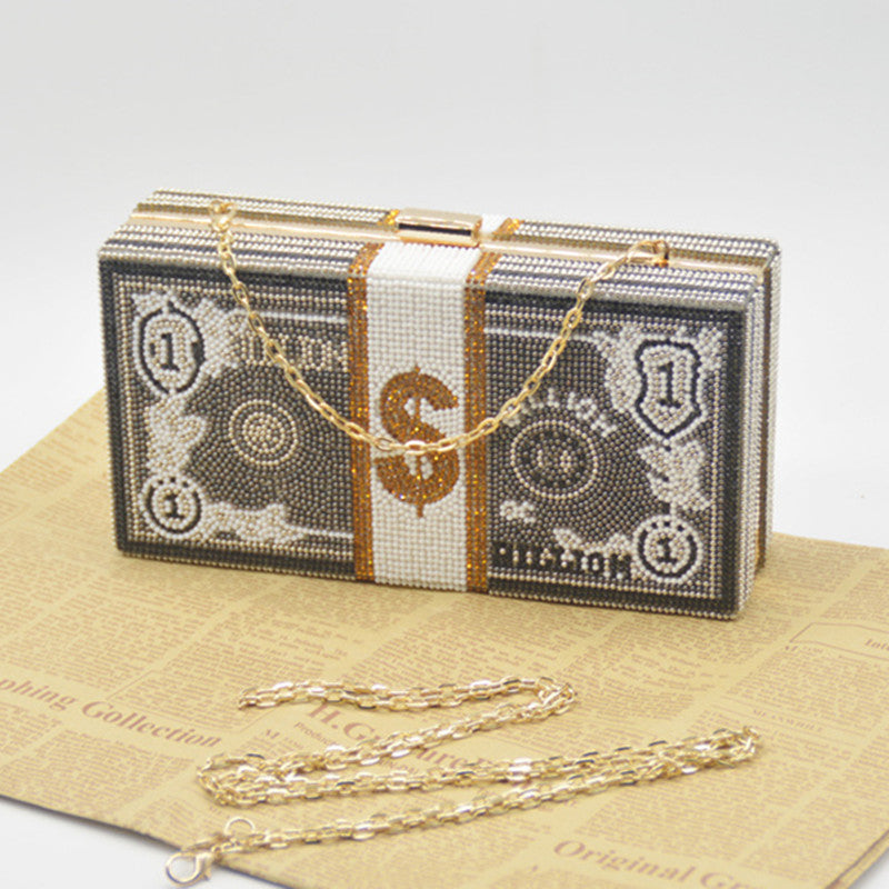 Sacs à main dépareillés, à strass et à chaînes, pour tous les jours et les soirées.