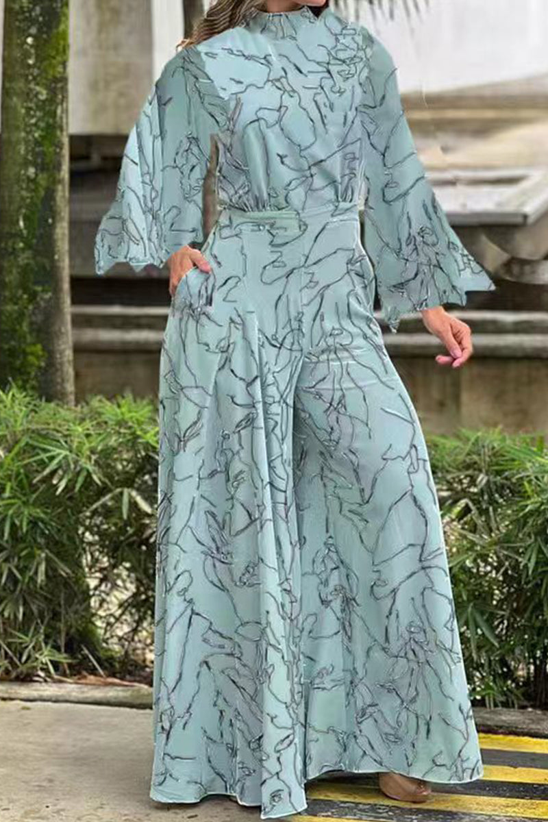 Combinaisons décontractées à imprimé patchwork, demi-col montant, taille standard (8 couleurs)