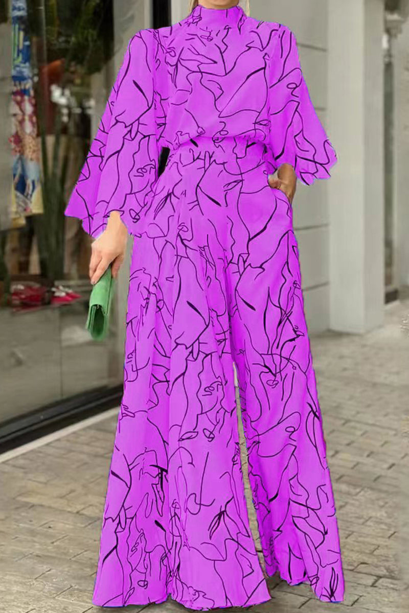 Combinaisons décontractées à imprimé patchwork, demi-col montant, taille standard (8 couleurs)