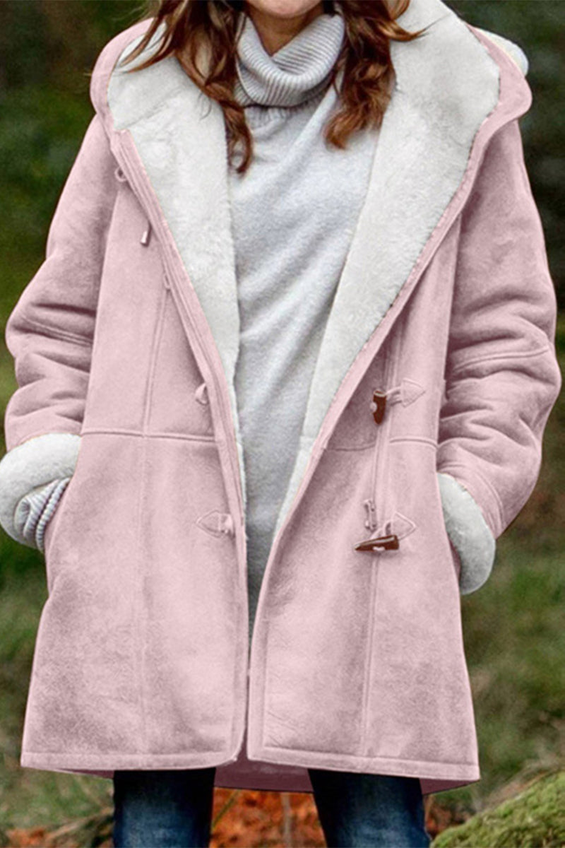 Vêtements d'extérieur décontractés, col montant, uni (7 couleurs)