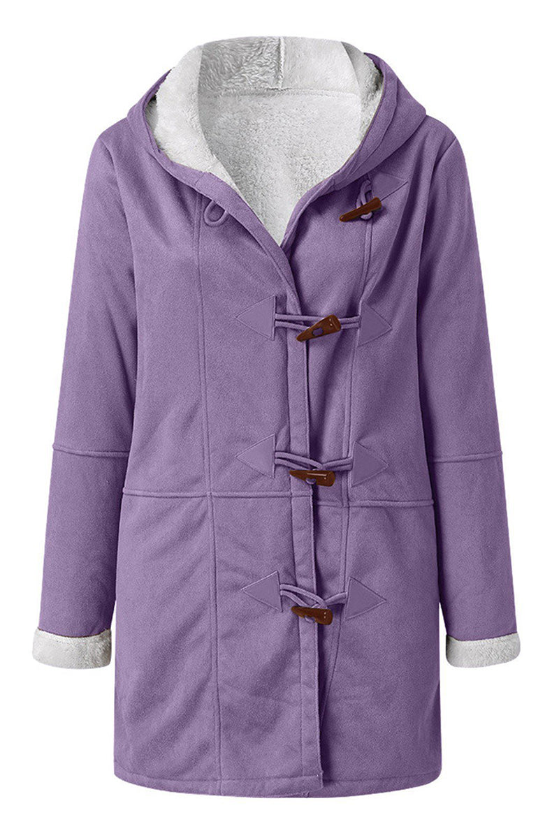 Vêtements d'extérieur décontractés, col montant, uni (7 couleurs)