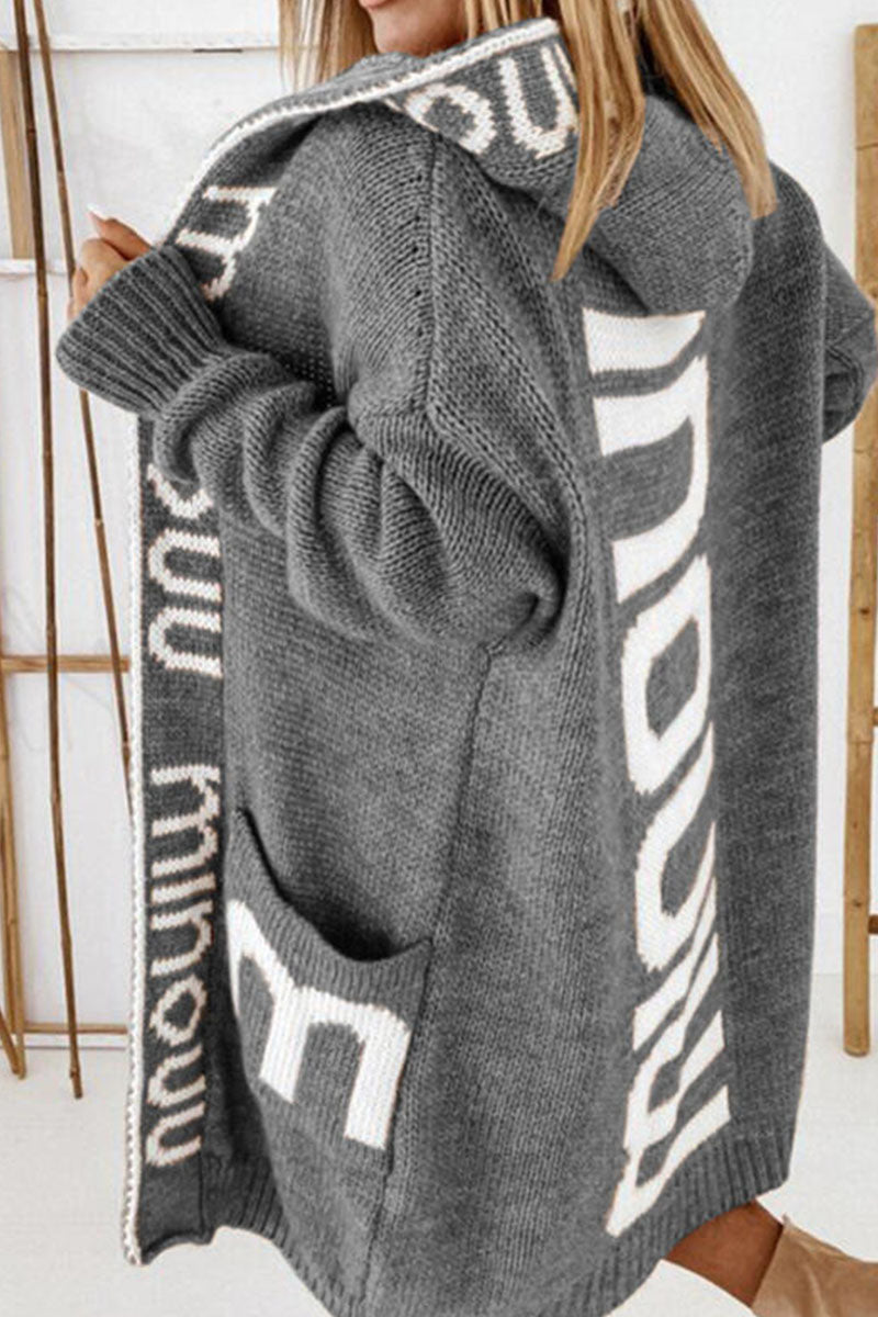 Vêtements d'extérieur à capuche et col montant, style streetwear décontracté, avec imprimé et patchwork (3 couleurs)