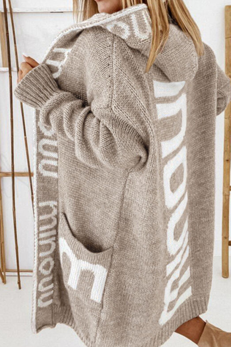 Vêtements d'extérieur à capuche et col montant, style streetwear décontracté, avec imprimé et patchwork (3 couleurs)